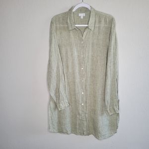 J. Jill Light Green Tunic Top